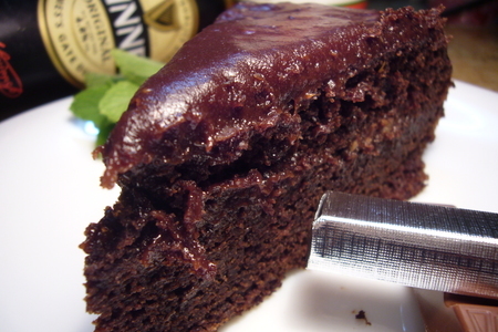 Шоколадный пивной торт с пивным же шоколадным кремом.: шаг 3