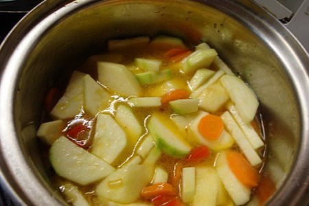 Кабачковый суп-пюре с кукурузой постный: шаг 3