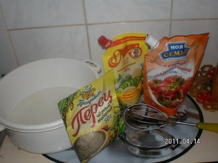 Омлетный блинчик с мясом: шаг 7
