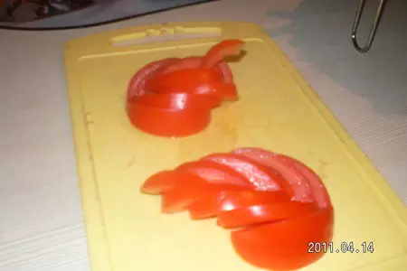 Омлетный блинчик с мясом: шаг 11