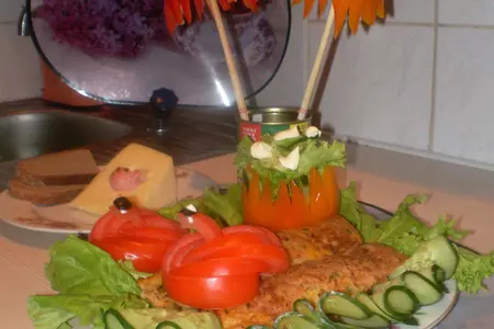 Омлетный блинчик с мясом: шаг 16