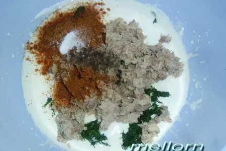 Закусочные кексы с рыбными консервами: шаг 3