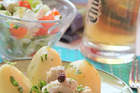 Рыбка, тушенная в пиве, с лимоном и изюмом (в свч): шаг 6