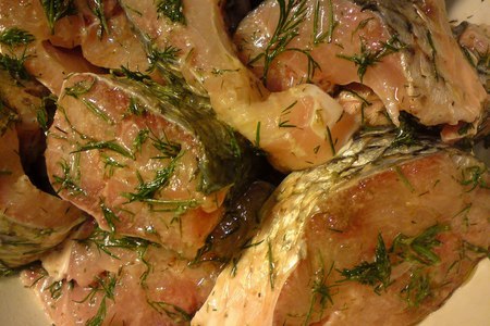 Рыбка пеленгас, запеченная в пряных травах + гарнир - запеканка картофельная: шаг 3