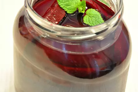 Маринованная свекла с мятой + салат из этой свеклы и сыра фета.: шаг 2