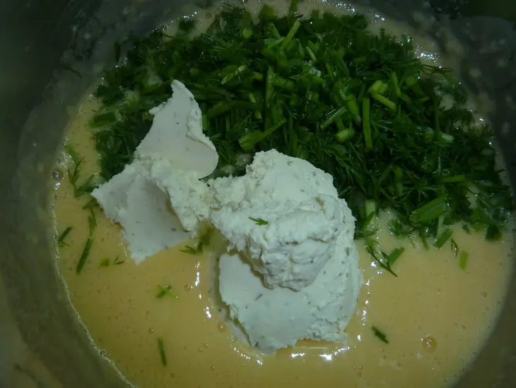 Картофельный пирог с сыром и зеленью, как пирог или как самодостаточный ужин: шаг 7