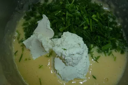 Картофельный пирог с сыром и зеленью, как пирог или как самодостаточный ужин: шаг 7