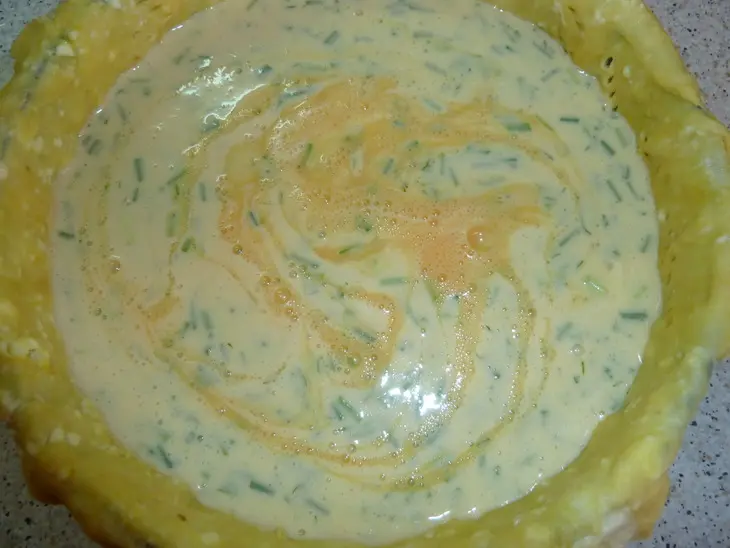 Картофельный пирог с сыром и зеленью, как пирог или как самодостаточный ужин: шаг 12
