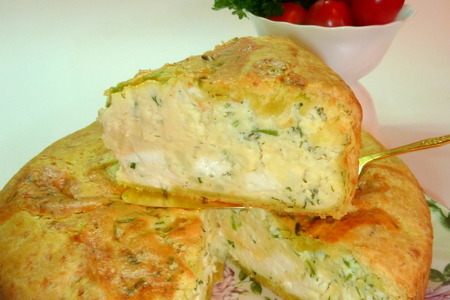 Картофельный пирог с сыром и зеленью, как пирог или как самодостаточный ужин: шаг 16