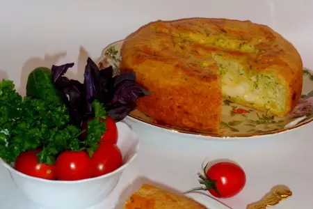 Картофельный пирог с сыром и зеленью, как пирог или как самодостаточный ужин: шаг 17