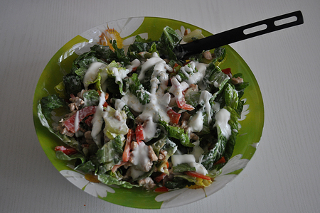 Восточный весенний салат с курицей: шаг 8