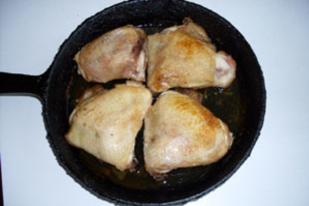 Курица под клюквенным соусом: шаг 1
