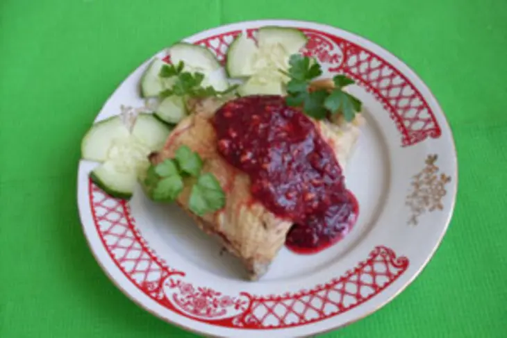 Курица под клюквенным соусом: шаг 3