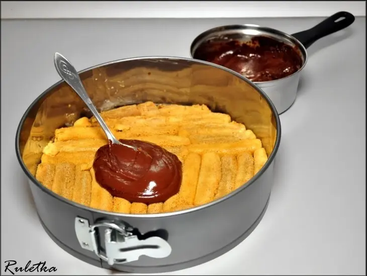 Торт-мороженое "кофейно-шоколадный поцелуй с ореховым послевкусием".: шаг 14