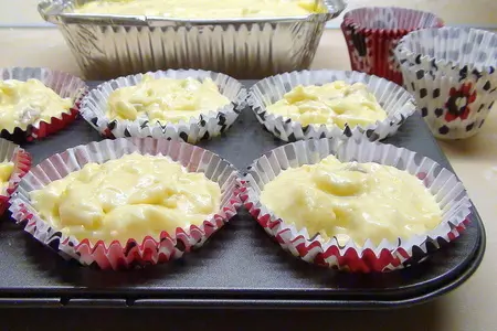 До невозможности вкусные пирожные с марципаном, изюмом и яблоками!: шаг 6