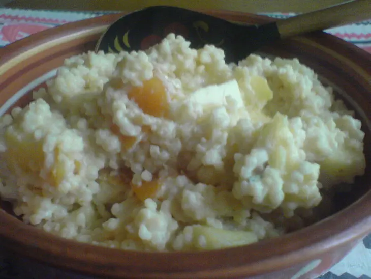 Каша пшенная с курагой и яблоками (дуэль): шаг 6
