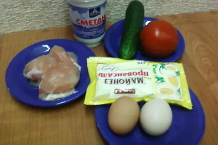 Салат "русь": шаг 1