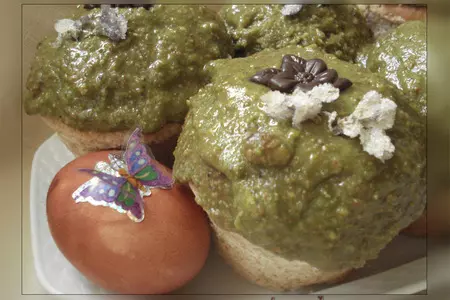 Кулич пасхальный - заварной! с фисташковой глазурью! (дуэльный рецепт): шаг 17