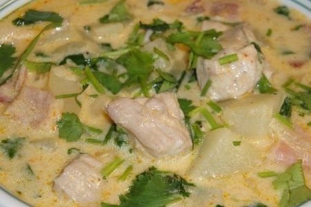 Рыбный суп с красным карри ! ! !: шаг 8