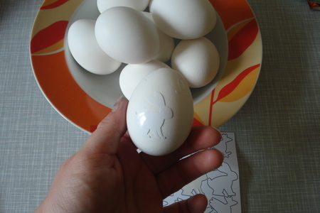 Яйца с рисунками: шаг 2