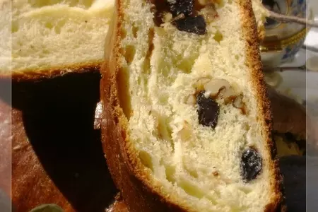 Рецепт-поздравление  "венок с изюмом и грецкими орехами": шаг 11