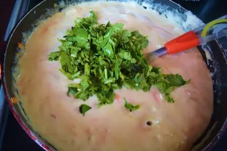 Сырный суп с кокосовым молоком.: шаг 7