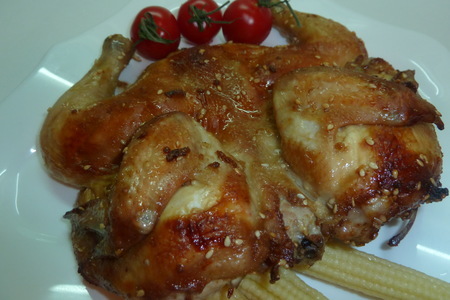 Цыплята на гриле, маринованные в необычном кунжутном маринаде: шаг 6