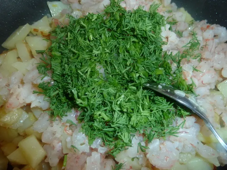 Креветочно - картофельные "маффины" на ужин или на закуску: шаг 9