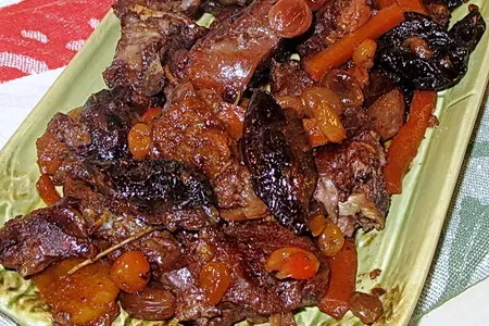 Баранина, запеченная с сухофруктами: шаг 6