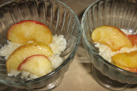 Сливочная рисовая каша с яблоками: шаг 5