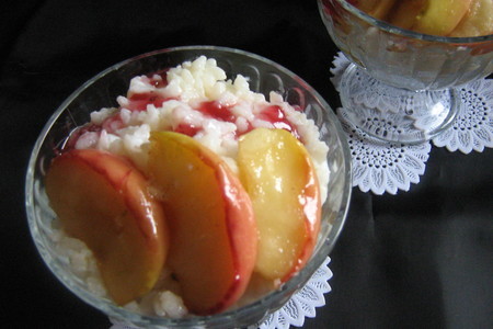 Сливочная рисовая каша с яблоками: шаг 6