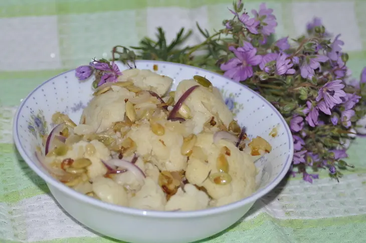 Цветная капуста с тыквенными семечками и орешками: шаг 6