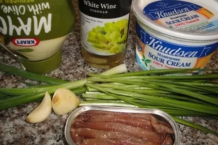 Жаренная акула и соус с анчоусами: шаг 2