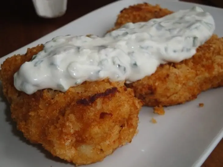 Жаренная акула и соус с анчоусами: шаг 9