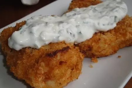 Жаренная акула и соус с анчоусами: шаг 9
