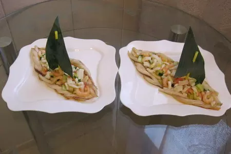 Салат "морское путешествие": шаг 19