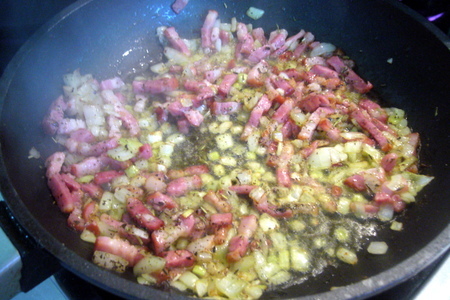 Паста фарфалле со сливочным соусом, зеленым горошком и стручковой фасолью: шаг 2