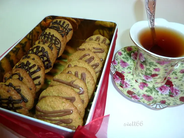 Фисташковое печенье с шоколадом: шаг 13