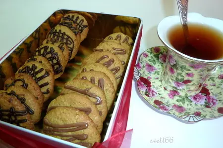 Фисташковое печенье с шоколадом: шаг 13
