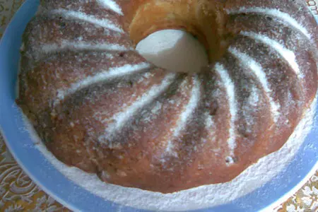 Медовый кекс с яблоком и изюмом: шаг 5