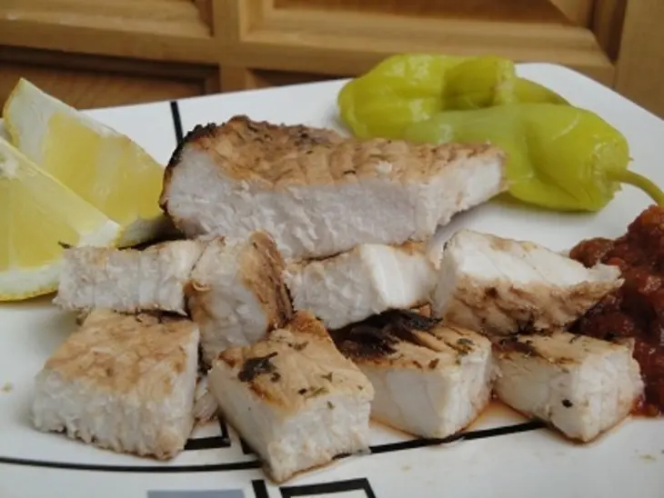 Маринованная акула на гриле: шаг 9