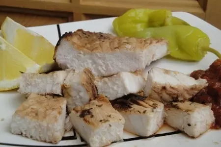 Маринованная акула на гриле: шаг 9