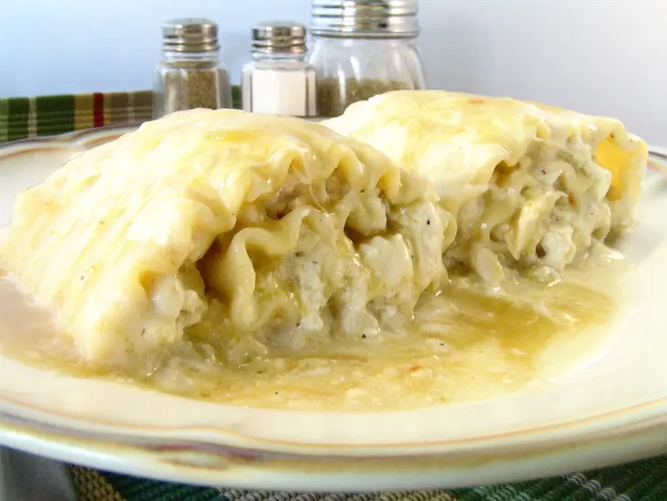 Паста для лазаньи фаршированная курицей и зеленым чили: шаг 4