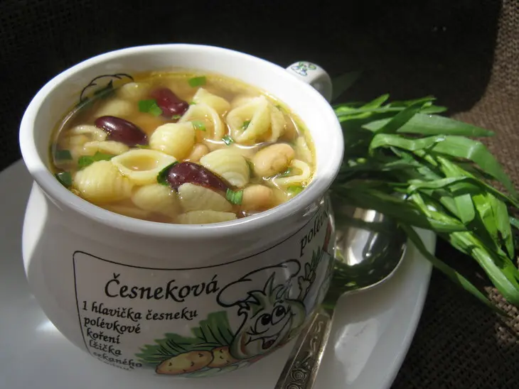 Суп с макаронами,фасолью и тархуном ( pasta e fagioli).: шаг 5