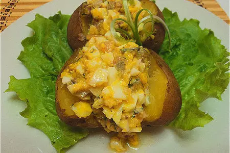 Картофель запеченый, с селедочным соусом: шаг 1