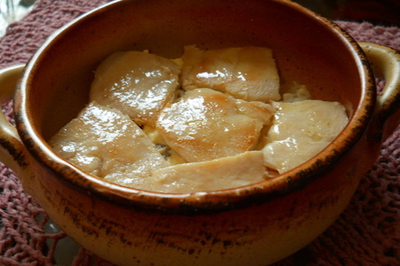 Сырный гратен с курочкой и сочным ананасом (дуэль): шаг 1