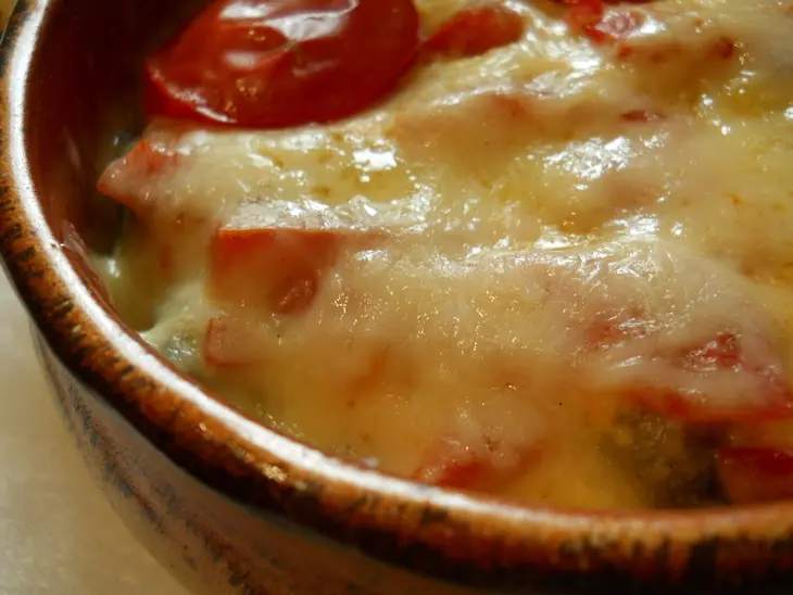 Сырный гратен с курочкой и сочным ананасом (дуэль): шаг 6