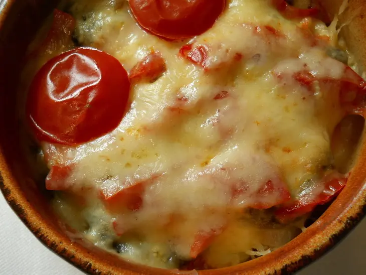 Сырный гратен с курочкой и сочным ананасом (дуэль): шаг 7