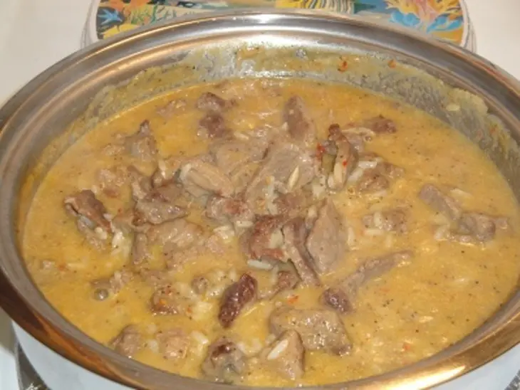 Рисовый суп с мясом буйвола и кокосом: шаг 5