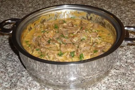 Рисовый суп с мясом буйвола и кокосом: шаг 7
